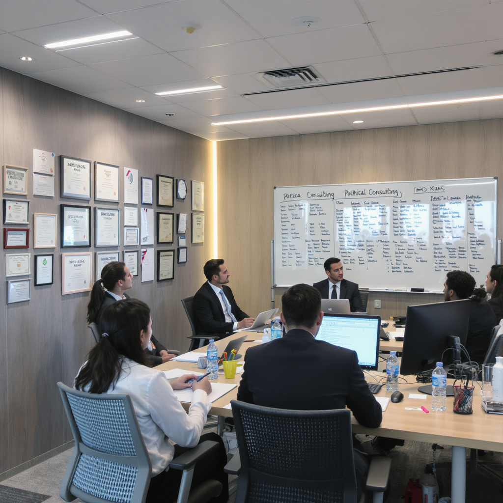 Political campaign strategy session